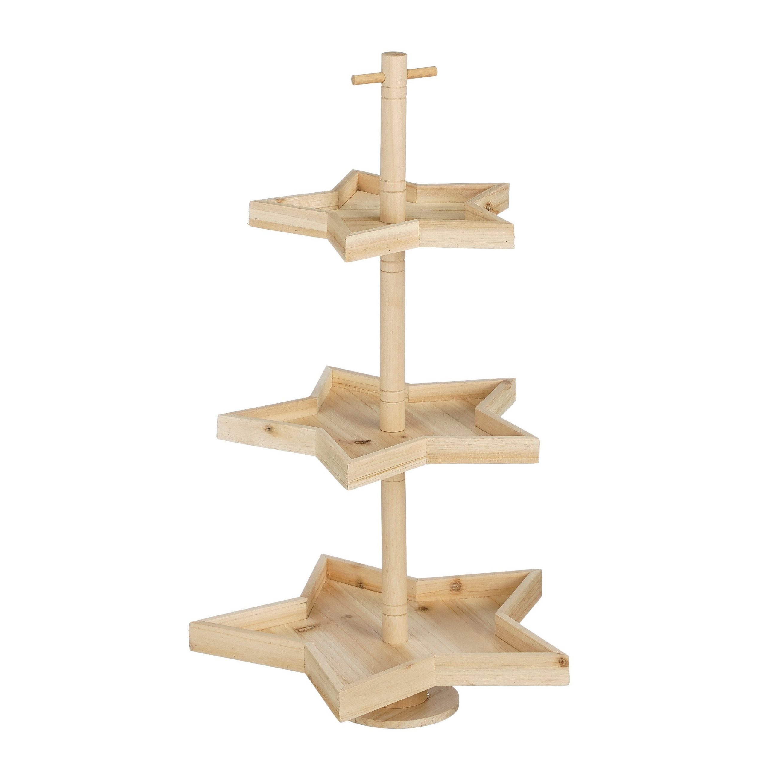 Mica Decorations Etagère - L30 x B29 x H52 cm - Dennenhout - FSC 100%