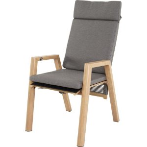 Lesli Living bistrostoel Acari – grijs – 59×65,5x112cm – set van 2