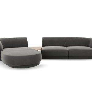 Micadoni linker modulaire bank Miley 3-zits, flueel, lichtgrijs – 178x Micadoni linker modulaire bank Miley 3-zits, flueel, lichtgrijs – 178x