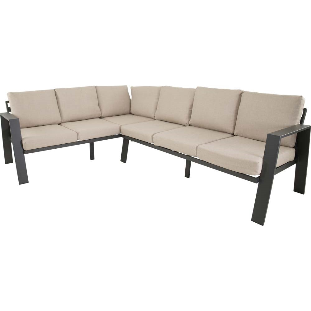 Lesli Living loungebank Estoril - antraciet - 213x86x80,5cm