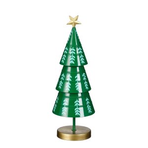 Mica Decorations Decoratie Kerstboom – H46 x Ø13 cm – IJzer – Groen Mica Decorations Decoratie Kerstboom – H46 x Ø13 cm – IJzer – Groen