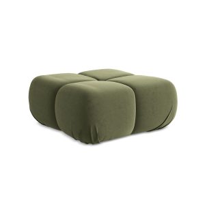 LaMiaSofa Poef Sanremo – velours – olijf – 95x95x41 LaMiaSofa Poef Sanremo – velours – olijf – 95x95x41