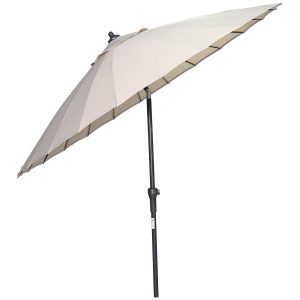 Manilla parasol – Ø250 cm – carbon black – ecru Manilla parasol – Ø250 cm – carbon black – ecru