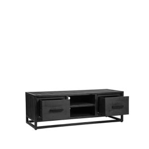 LABEL51 Tv-meubel Chili – Zwart Mangohout – 120x45x40cm LABEL51 Tv-meubel Chili – Zwart Mangohout – 120x45x40cm