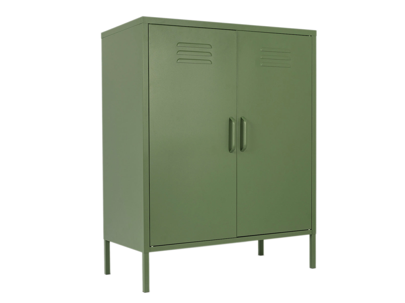 MaximaVida metalen lockerkast Finn 80 x 40 x 102 cm olijfgroen - 2 sch