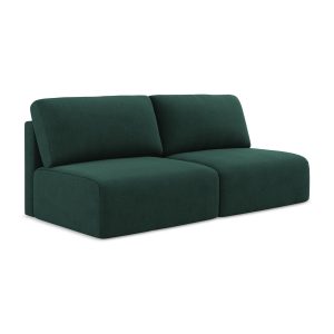 LaMiaSofa 3-zits slaapbank Ostia – textuurstof – flessengroen – 216×10 LaMiaSofa 3-zits slaapbank Ostia – textuurstof – flessengroen – 216×10