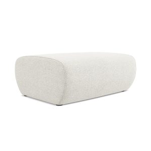 LaMiaSofa Poef Palermo – chenille stof – wit – 100x70x39 LaMiaSofa Poef Palermo – chenille stof – wit – 100x70x39