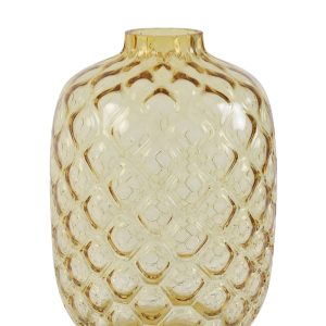 Light & Living vaas CARINO – Ø29x42cm – geel Light & Living vaas CARINO – Ø29x42cm – geel