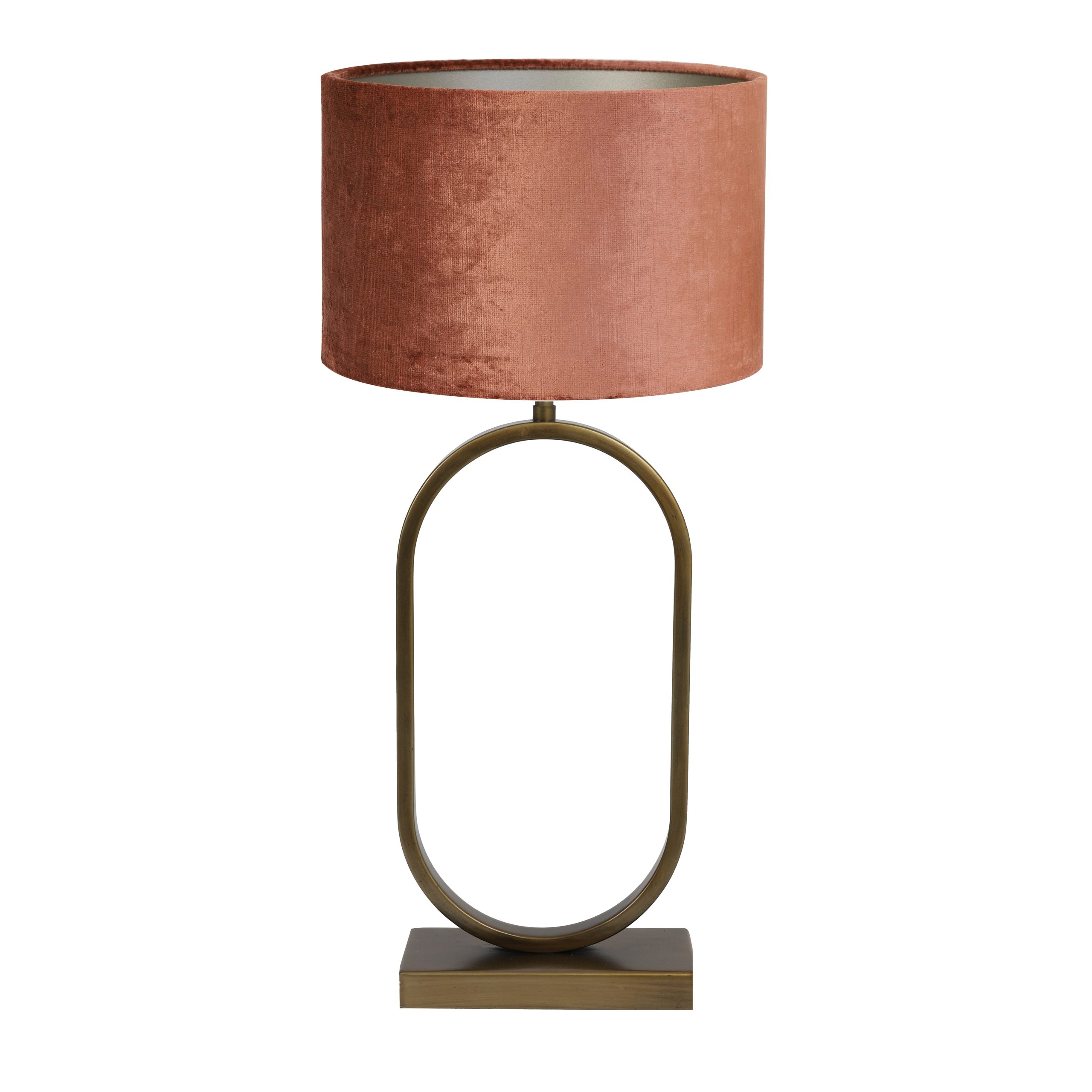 Light & Living tafellamp Jamiri/Gemstone - ant. brons, terra - 30x30x6