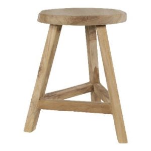 Lesli Living krukje teak – zwart – Ø35x47cm Lesli Living krukje teak – zwart – Ø35x47cm