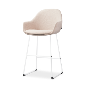 Nolon Nino-Mae Barkruk Beige – met Armleuning – Wit – 65 cm