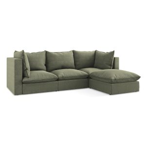 LaMiaSofa hoekbank rechts Ravenna – bouclé – olijf – 255x165x77 LaMiaSofa hoekbank rechts Ravenna – bouclé – olijf – 255x165x77