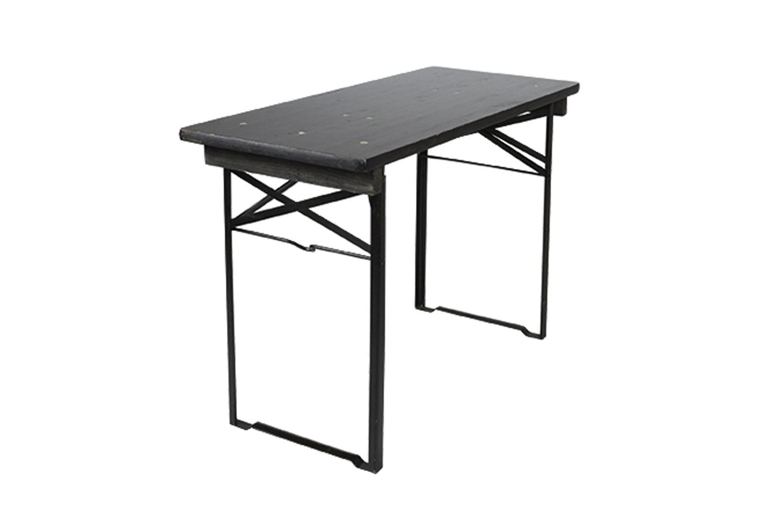 MaximaVida inklapbare picknicktafel Berlijn 120 x 50 cm zwart - FSC ho