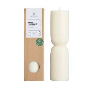 Originalhome kaars organische vorm – roomwit – L Originalhome kaars organische vorm – roomwit – L