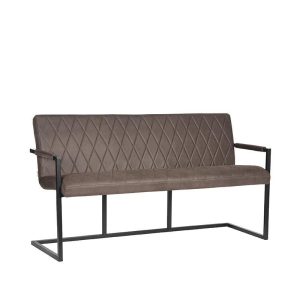 LABEL51 Eetkamerbank Denmark – Antraciet – 155x62x86cm LABEL51 Eetkamerbank Denmark – Antraciet – 155x62x86cm
