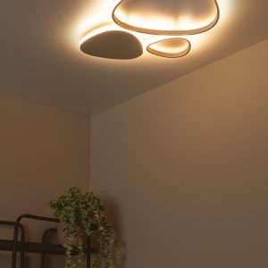 Lucide plafonnière SAMLING – Geïntegreerde LED – Taupe Lucide plafonnière SAMLING – Geïntegreerde LED – Taupe