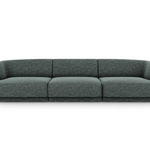 Micadoni Bank Miley 3-zits, chenille, olie – 90x255x70cm Micadoni Bank Miley 3-zits, chenille, olie – 90x255x70cm