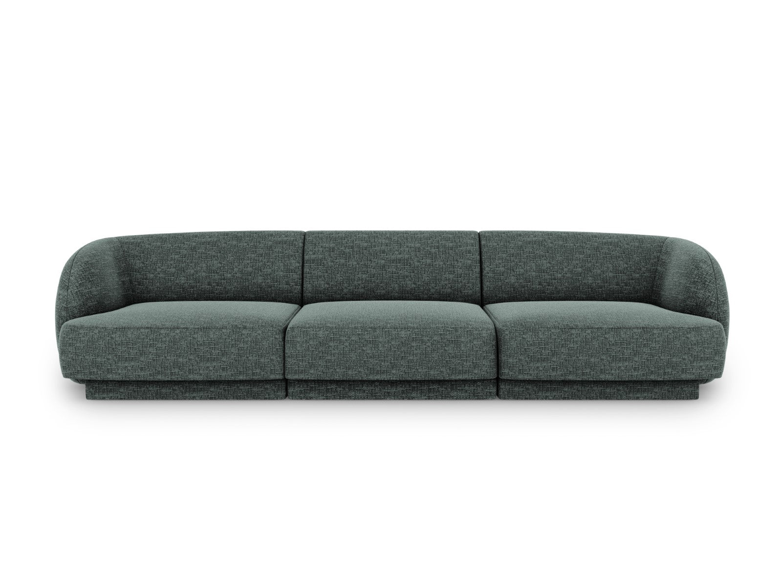 Micadoni Bank Miley 3-zits, chenille, olie - 90x255x70cm