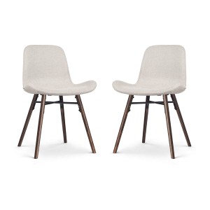 Nolon Nena-Fé Eetkamerstoelen Set van 2 – Beige – Walnoot Nolon Nena-Fé Eetkamerstoelen Set van 2 – Beige – Walnoot