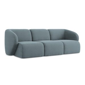 LaMiaSofa 3-zits bank Cervo – bouclé – jeans – 244x94x75