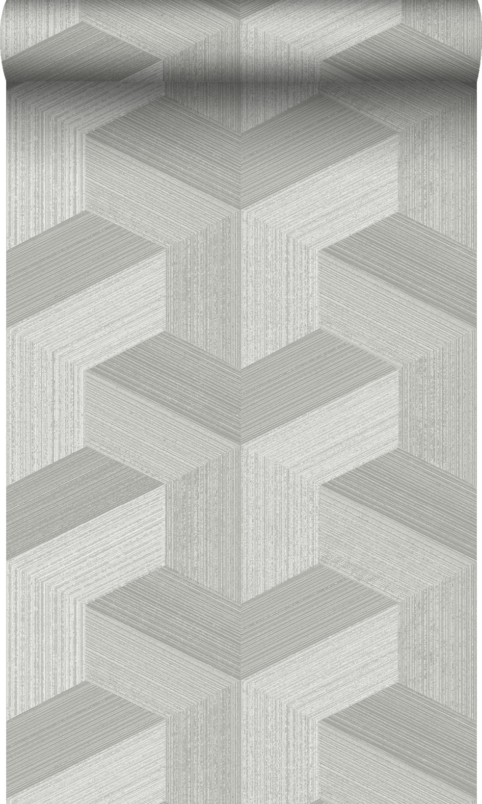 Origin Wallcoverings behang grafisch 3D motief grijs - 53 cm x 10.05 m