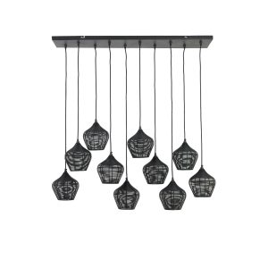 Light & Living hanglamp Alvaro – zwart – 120x25x29.5cm Light & Living hanglamp Alvaro – zwart – 120x25x29.5cm