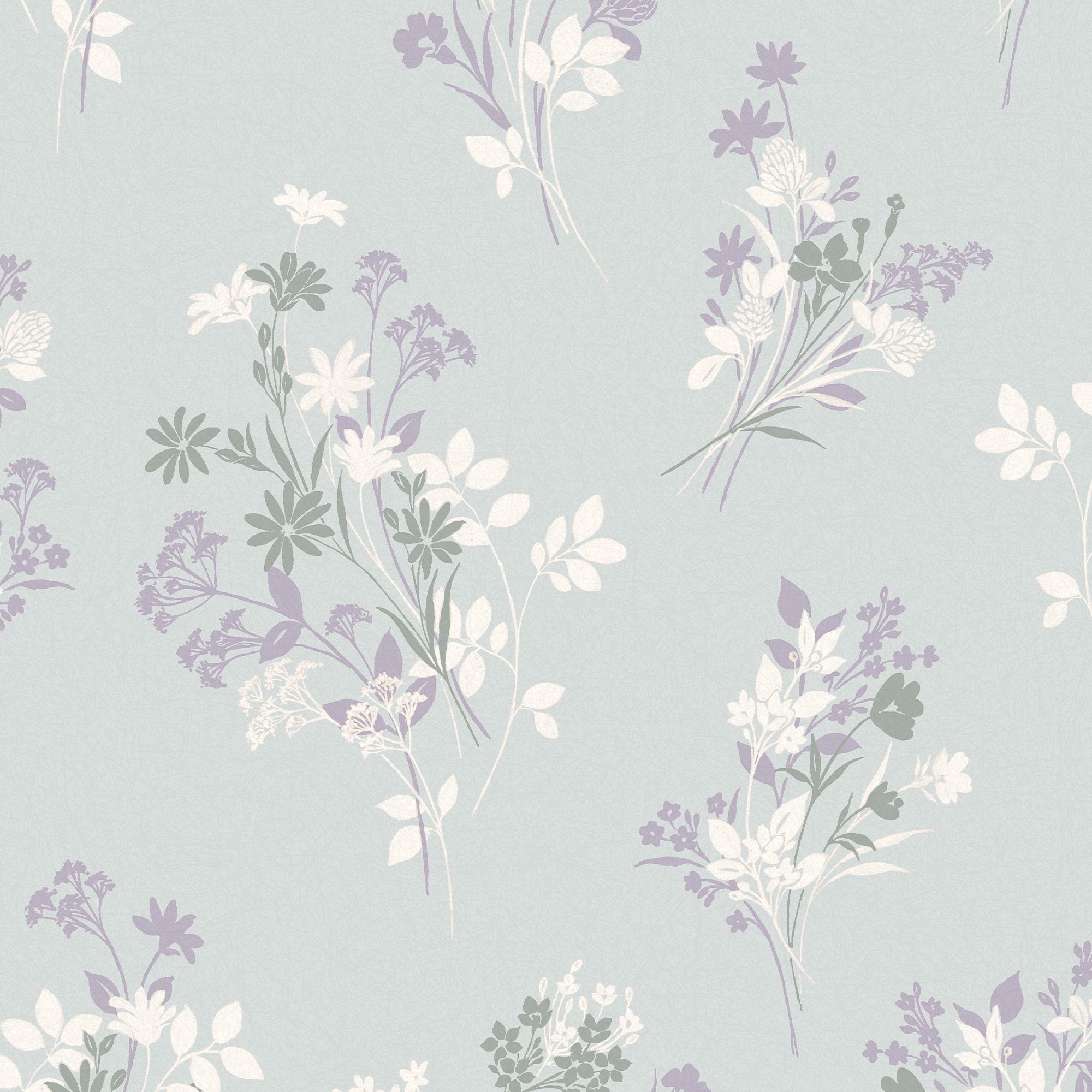 Laura Ashley Vliesbehang - Igerna - Pale Duck Egg Blue - Blauw 10mx52c