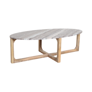 Ovale marmeren salontafel – Fantasy bruin – 120x60x38 cm Ovale marmeren salontafel – Fantasy bruin – 120x60x38 cm
