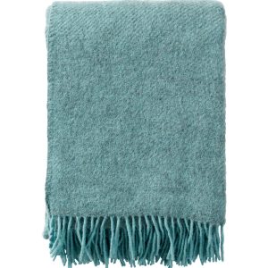 Klippan 100% wollen deken – Gotland – turqoise- 130x200cm