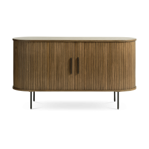 Olivine Lenn Sideboard Gerookt Eiken – Hout – Schuifdeuren – B 140 cm Olivine Lenn Sideboard Gerookt Eiken – Hout – Schuifdeuren – B 140 cm