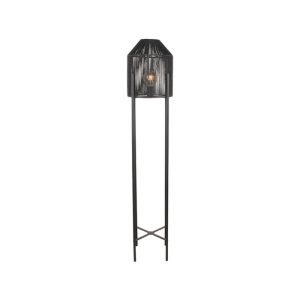 LABEL51 Vloerlamp Ibiza – Zwart Jute – 30x30x150cm LABEL51 Vloerlamp Ibiza – Zwart Jute – 30x30x150cm