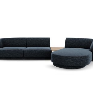 Micadoni Rechte modulaire bank Miley 3-zits, chenille, koningsblauw – Micadoni Rechte modulaire bank Miley 3-zits, chenille, koningsblauw –