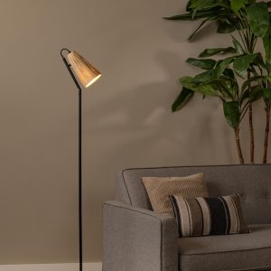 Lucide vloerlamp BENSEN – 1xE14 – Naturel Lucide vloerlamp BENSEN – 1xE14 – Naturel