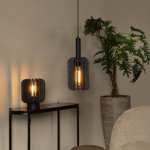 Lucide hanglamp RAFAL – 1xE27 – Grijs Lucide hanglamp RAFAL – 1xE27 – Grijs