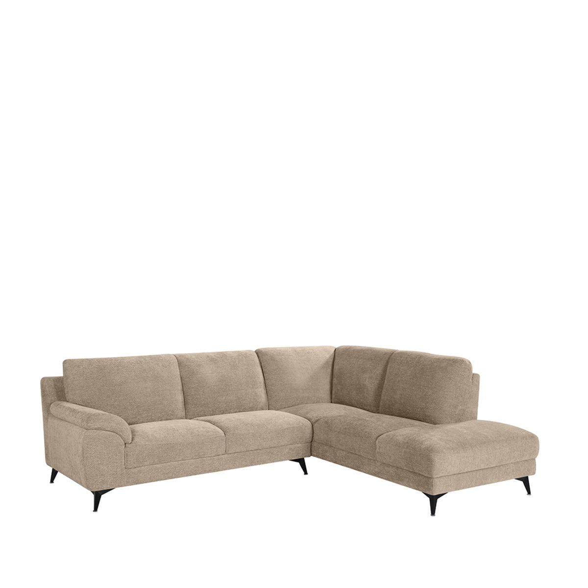 LABEL51 Hoekbank Santino Rechts - Beige Stof - 94x215x85cm