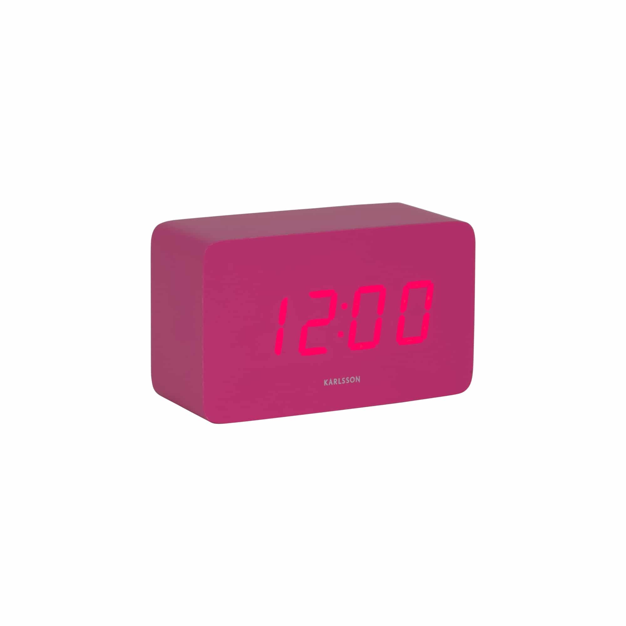 Karlsson wekker Spry Tube - roze - 10x4.3x5.9cm