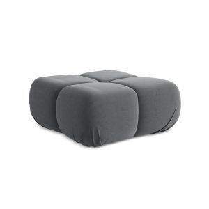 LaMiaSofa Poef Sanremo – velours – staal – 95x95x41 LaMiaSofa Poef Sanremo – velours – staal – 95x95x41