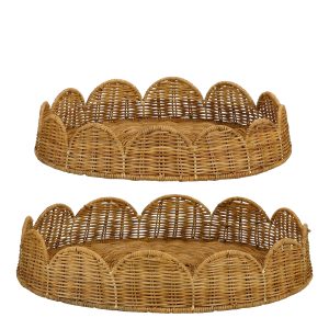 Mica Decorations Eleta Rond Dienblad – Set van 2 – Decoratie Woonkamer Mica Decorations Eleta Rond Dienblad – Set van 2 – Decoratie Woonkamer