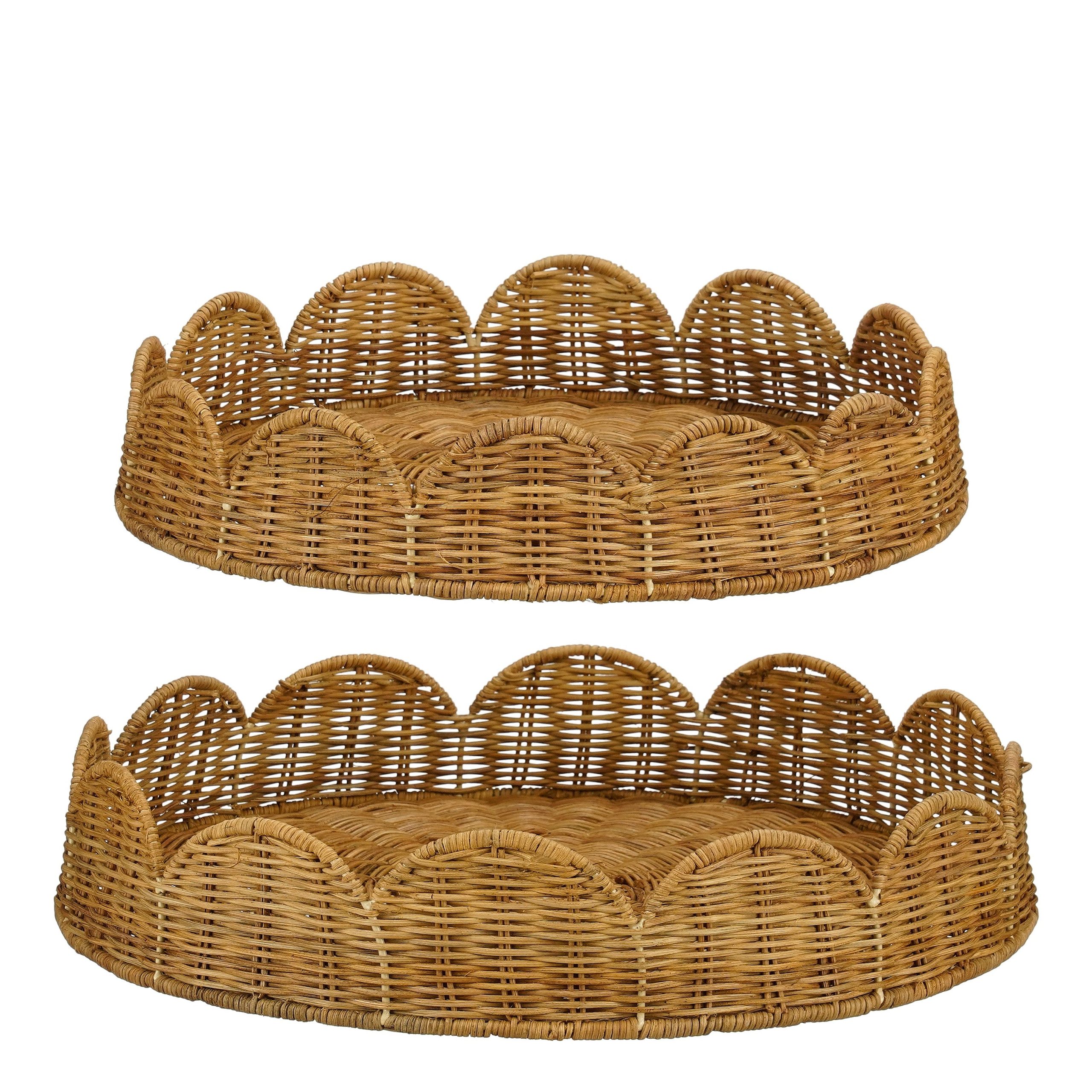 Mica Decorations Eleta Rond Dienblad - Set van 2 - Decoratie Woonkamer