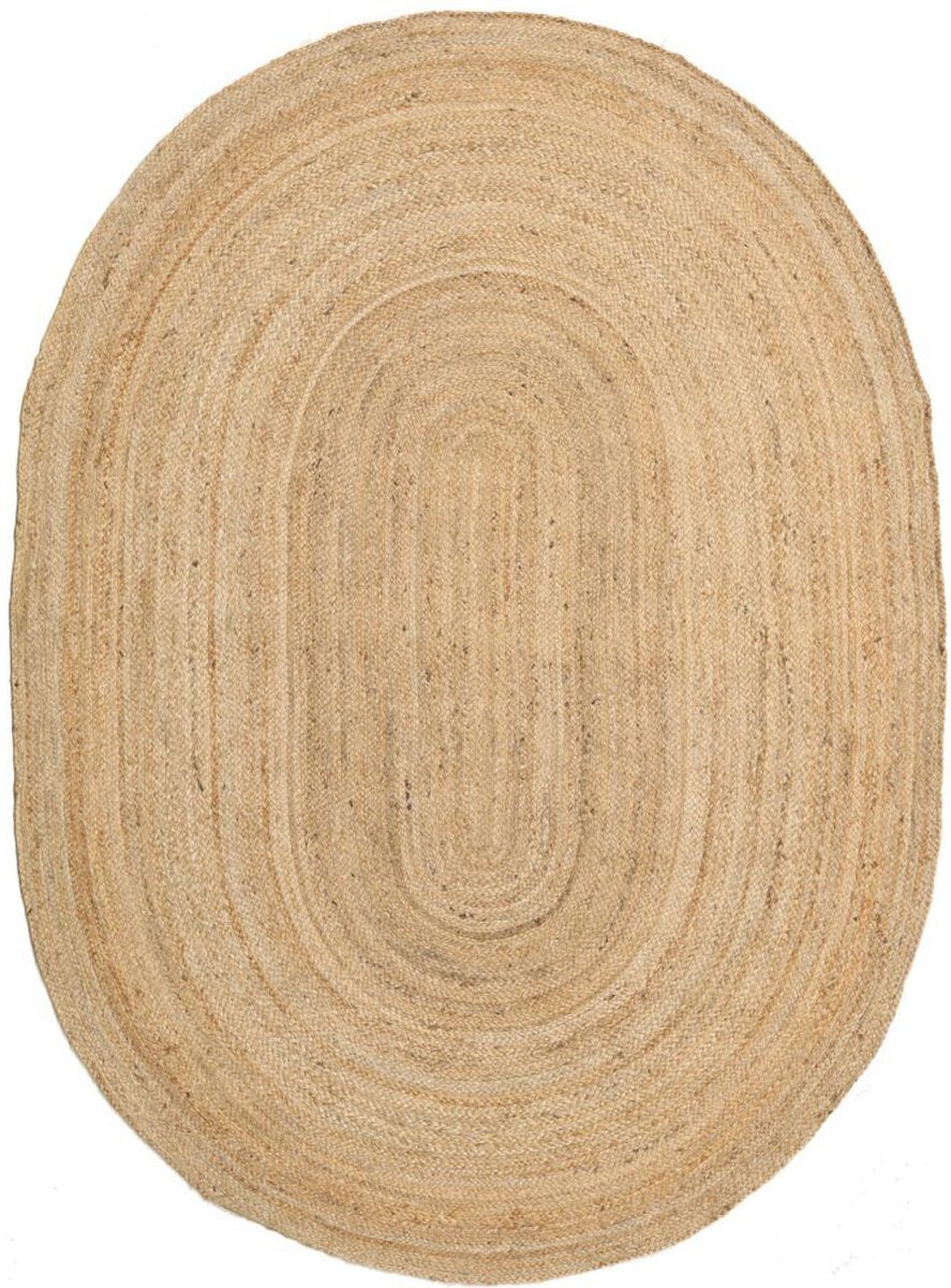 Mrcarpet jute vloerkleed Ovaal - naturel - 140 x 200cm
