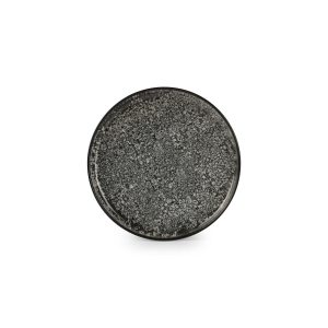 Ona – Plat bord 20cm zwart Gravel – Set van 6 Ona – Plat bord 20cm zwart Gravel – Set van 6