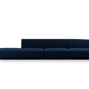 Micadoni linker bank Miley 4-zits, flueel, koningsblauw – 90x323x70cm Micadoni linker bank Miley 4-zits, flueel, koningsblauw – 90x323x70cm