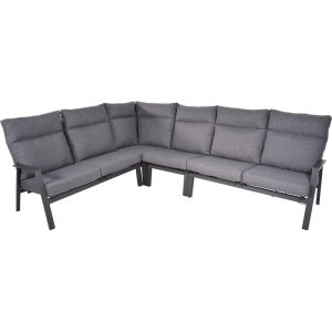 Lesli Living loungebank Ohio – antraciet – 142,5x83x98cm Lesli Living loungebank Ohio – antraciet – 142,5x83x98cm
