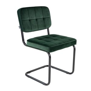 Kick buisframe stoel Ivy – Donkergroen