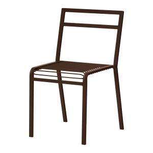 noo.ma Oto Chair – stalen tuinstoel Cocoa Brown, licht en duurzaam noo.ma Oto Chair – stalen tuinstoel Cocoa Brown, licht en duurzaam