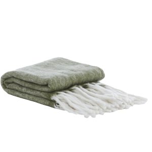 Light & Living plaid GUADA – 170x130x0.5cm – groen Light & Living plaid GUADA – 170x130x0.5cm – groen