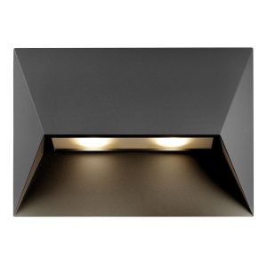 Nordlux Pontio Wandlamp Buiten L – 2-lichts GU10 – IP54 – Zwart Nordlux Pontio Wandlamp Buiten L – 2-lichts GU10 – IP54 – Zwart