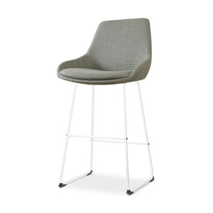 Nolon Nino-Isa Barkruk Saliegroen – Stof – Wit Onderstel – 75 cm Nolon Nino-Isa Barkruk Saliegroen – Stof – Wit Onderstel – 75 cm