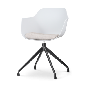 Nolon Nola-Liz Eetkamerstoel Wit – Beige – Draaibaar – Zwart Nolon Nola-Liz Eetkamerstoel Wit – Beige – Draaibaar – Zwart