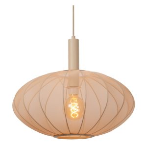 Lucide hanglamp CORINA – 1xE27 – Beige Lucide hanglamp CORINA – 1xE27 – Beige